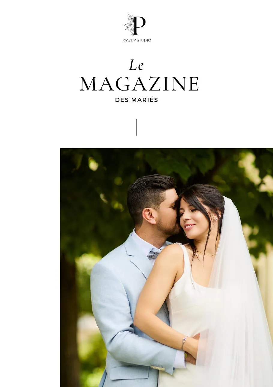 Couverture du Magazine des mariés de Pawup Studio